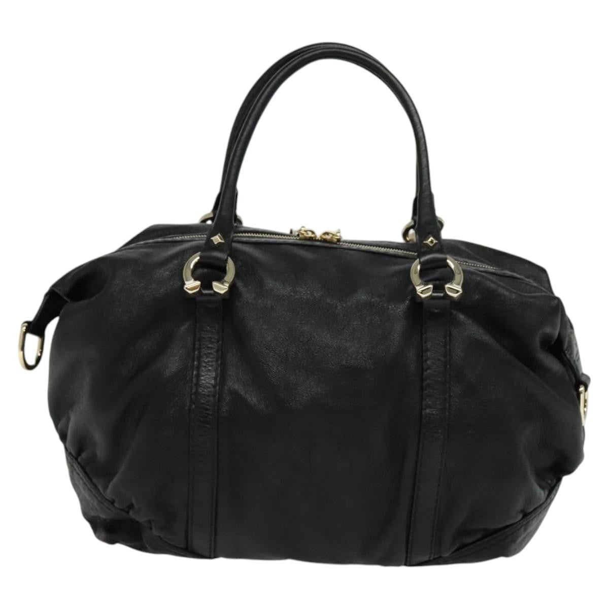Gucci Nail Boston Bag Leather, BLACK, LEATHER, Travel bag