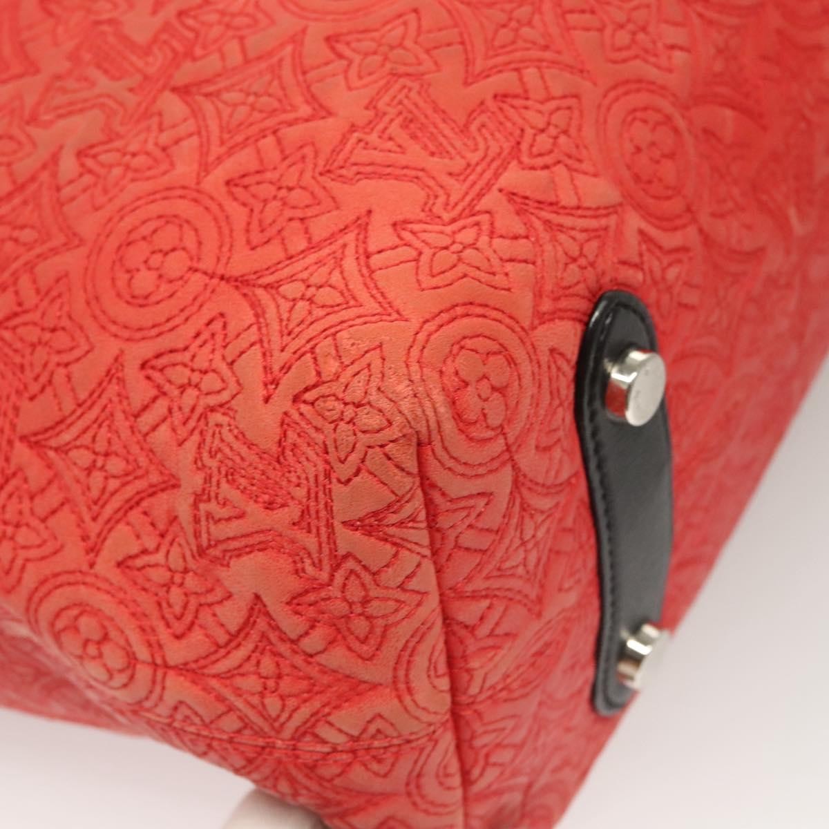 Louis Vuitton Antheia Hobo Leather, RED, LEATHER, Shoulder bag