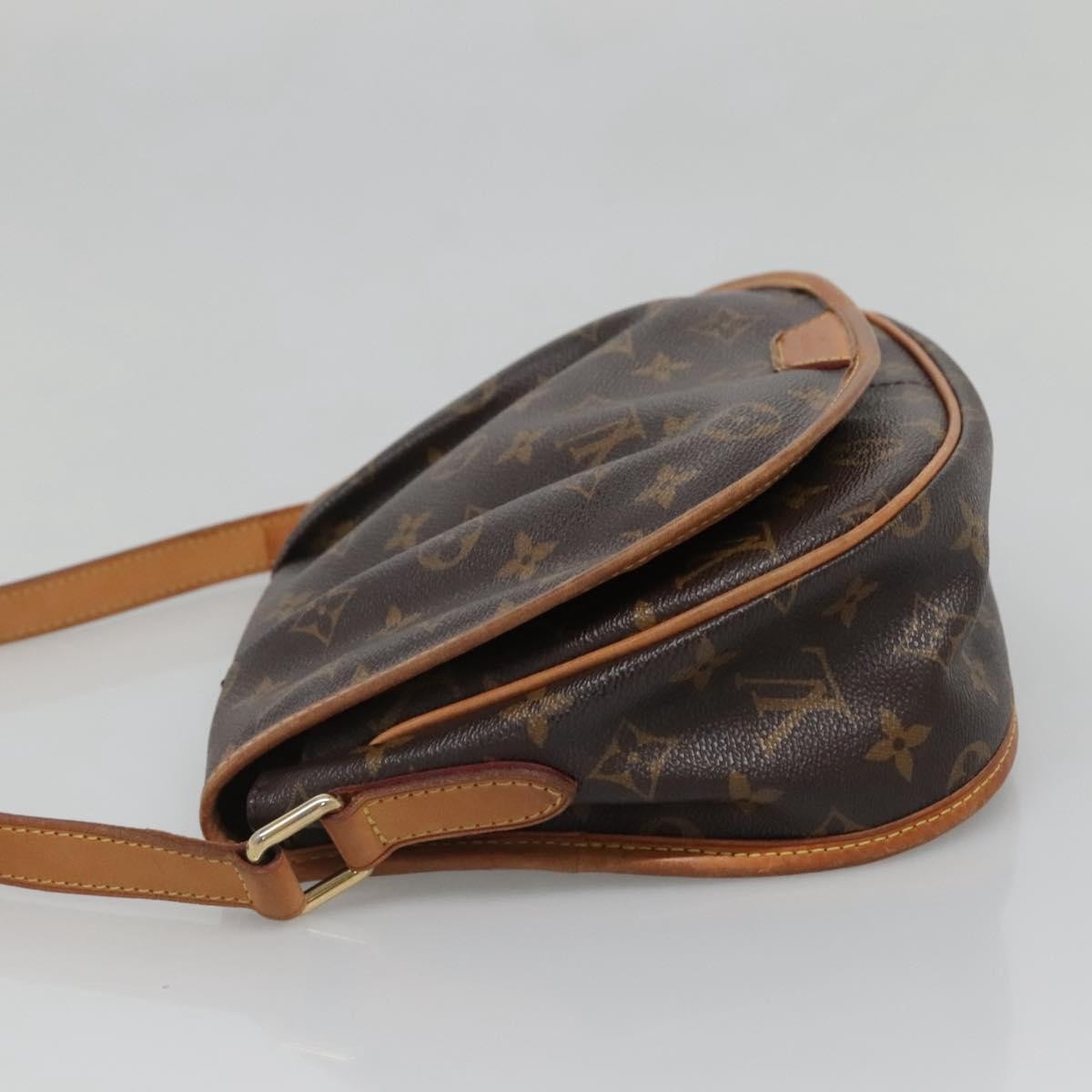 Louis Vuitton Menilmontant Handbag Monogram Canvas, BROWN, CANVAS, Shoulder bag