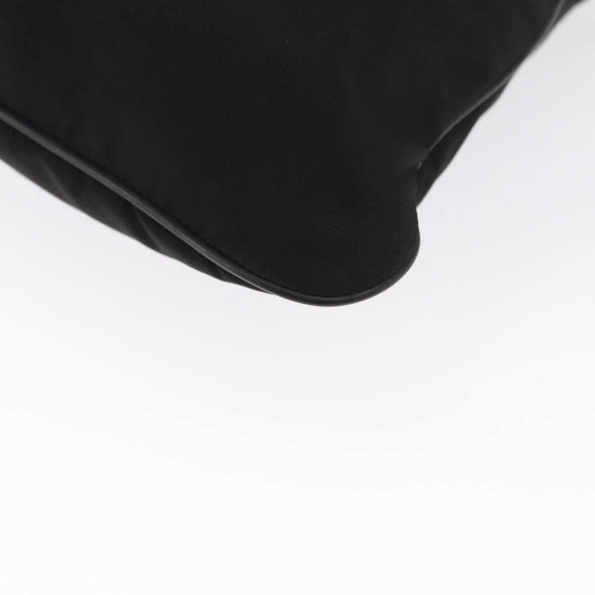 Prada Front Pocket Messenger Bag Tessuto, Black, Nylon, Shoulder Bag