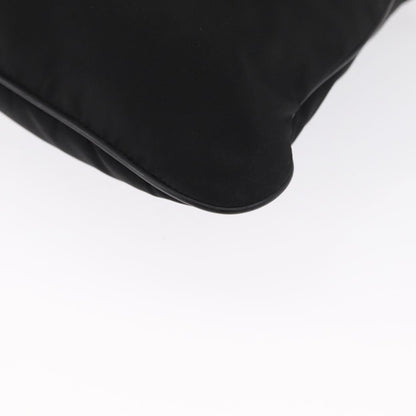 Prada Front Pocket Messenger Bag Tessuto, Black, Nylon, Shoulder Bag