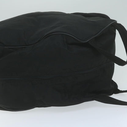 Prada Vintage Zip Handbag Tessuto, BLACK, NYLON, Handbag