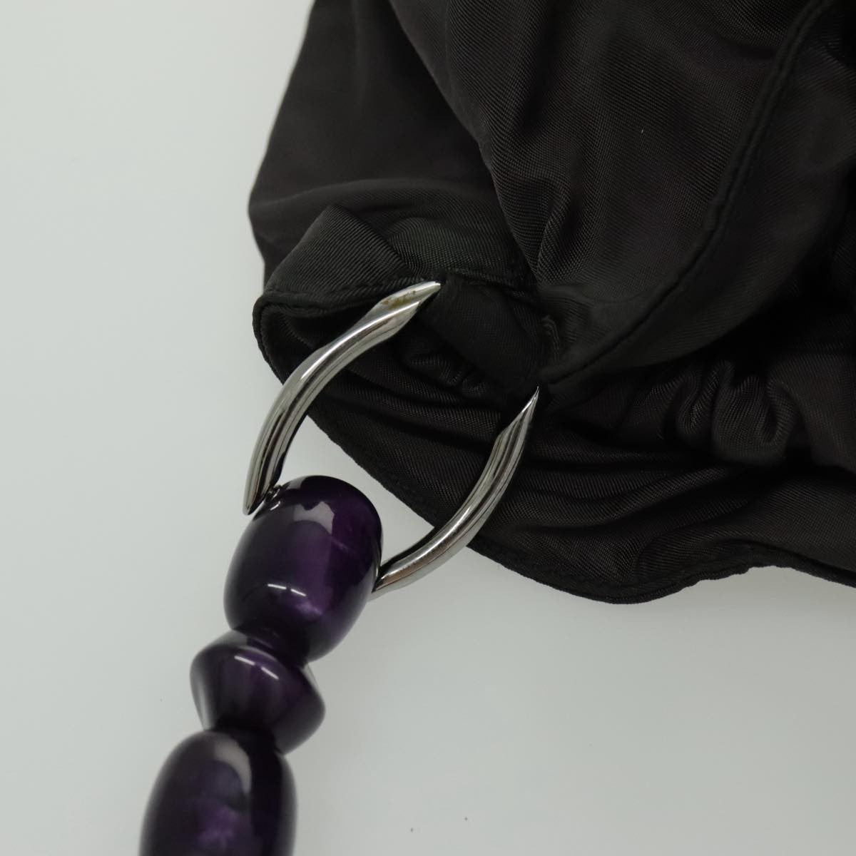 Christian Dior Saddle Zip Pouch Diorissimo Canvas, PURPLE, NYLON, Clutche & pouche