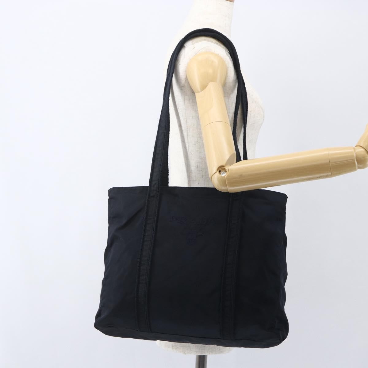 Prada Vintage Shoulder Bag Tessuto, BLACK, NYLON, Shoulder bag