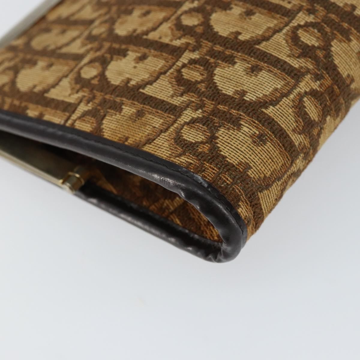 Christian Dior Vintage Frame Clutch Diorissimo Canvas, BROWN, CANVAS, Clutche & pouche