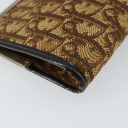 Christian Dior Vintage Frame Clutch Diorissimo Canvas, BROWN, CANVAS, Clutche & pouche