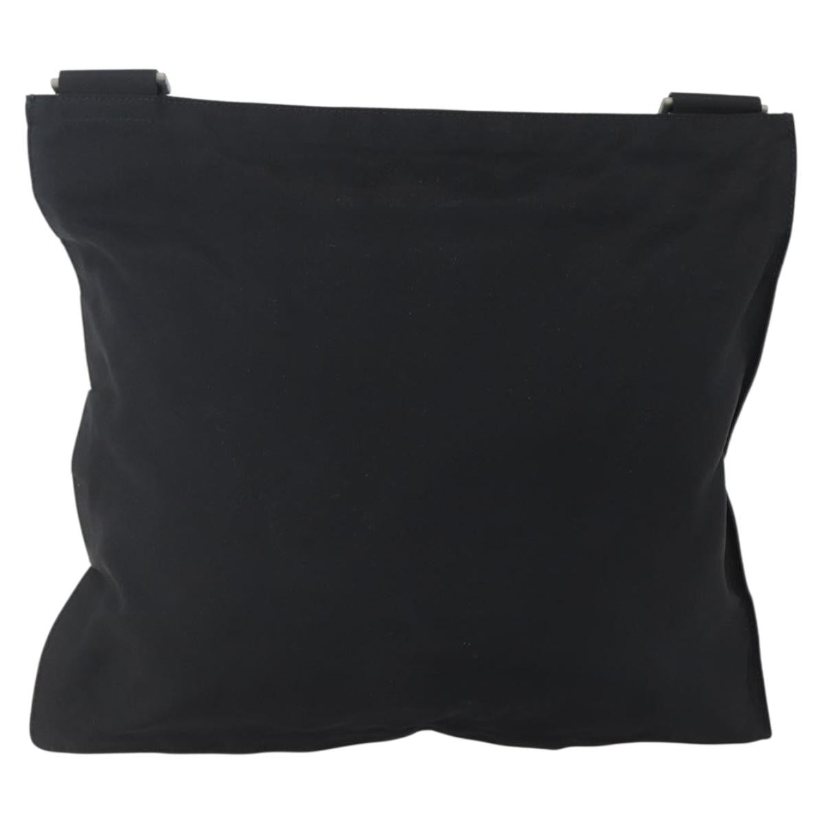Prada Flat Messenger Bag Tessuto, Black, Nylon, Shoulder Bag