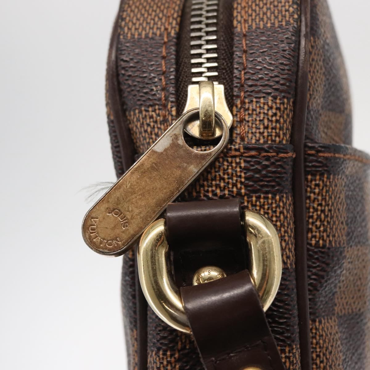 Louis Vuitton Rift Handbag Damier, BROWN, CANVAS, Shoulder bag