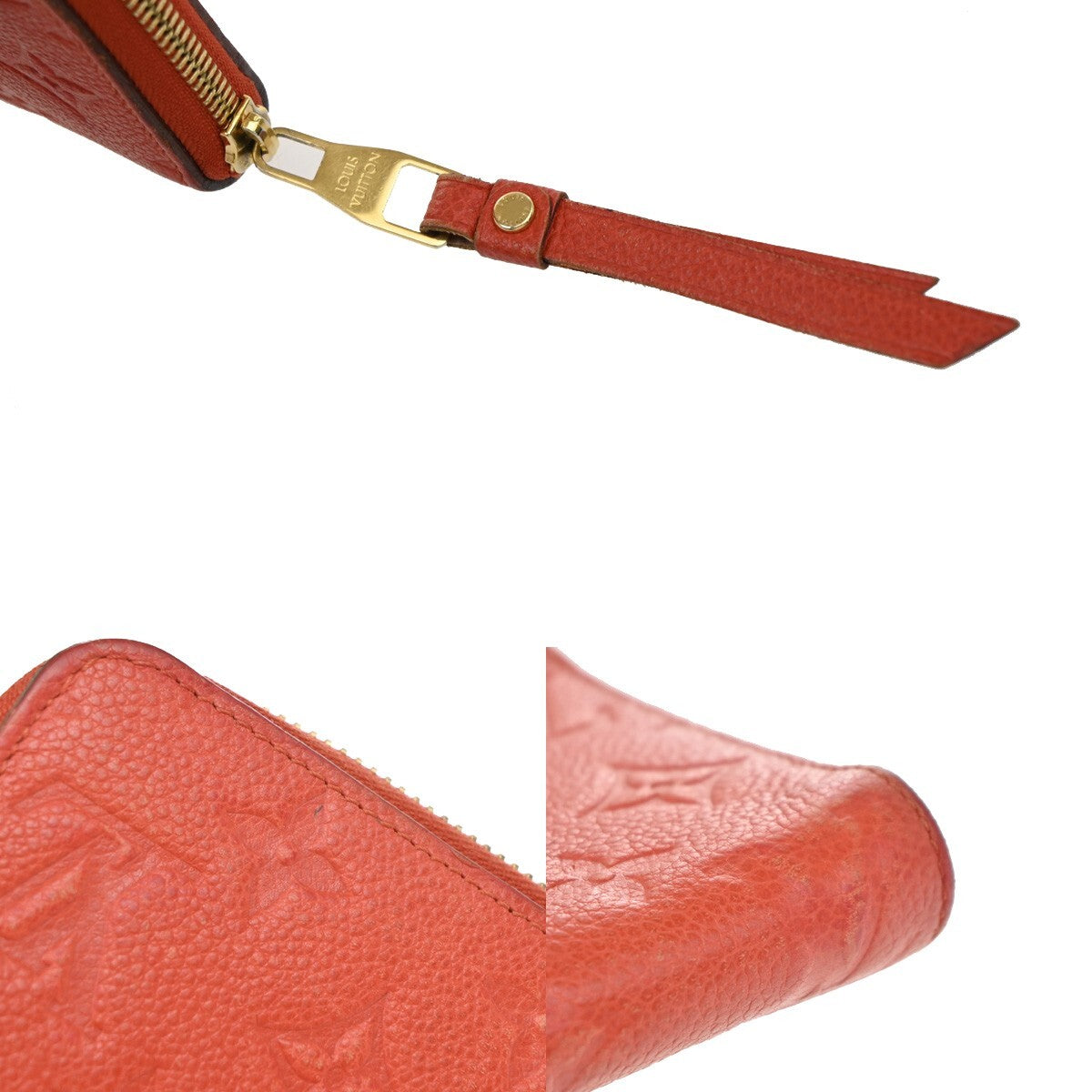 Louis Vuitton Secret Wallet Monogram Empreinte Leather, RED, LEATHER, Wallets