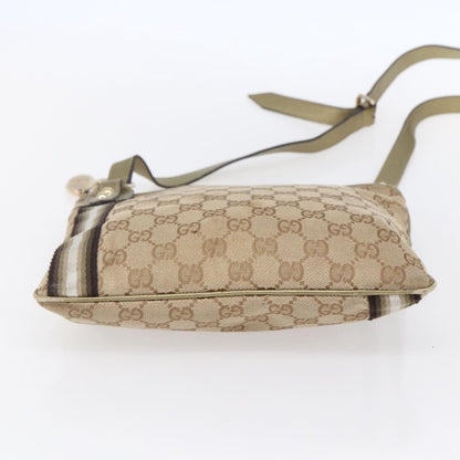 Gucci Jolicoeur Messenger Bag GG Canvas, BEIGE, CANVAS, Shoulder bag