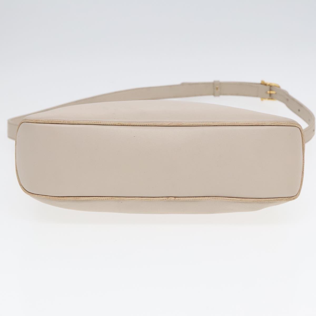Celine Vintage Shoulder Bag Leather, Beige, Leather, Shoulder Bag