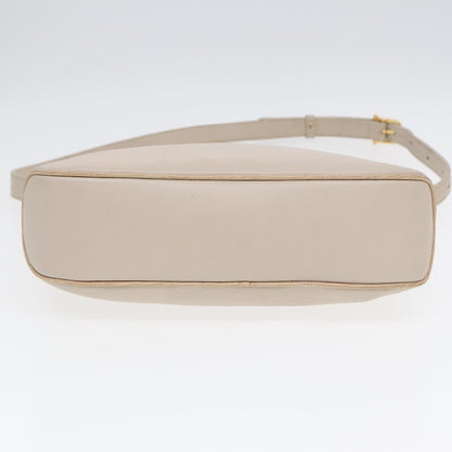 Celine Vintage Shoulder Bag Leather, Beige, Leather, Shoulder Bag