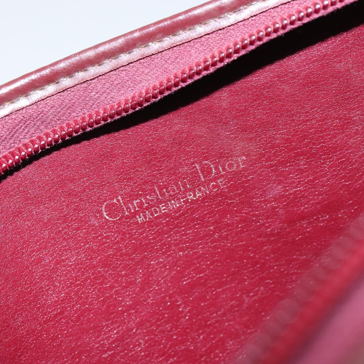 Christian Dior Vintage Trotter Shoulder Bag Canvas, RED, CANVAS, Shoulder bag