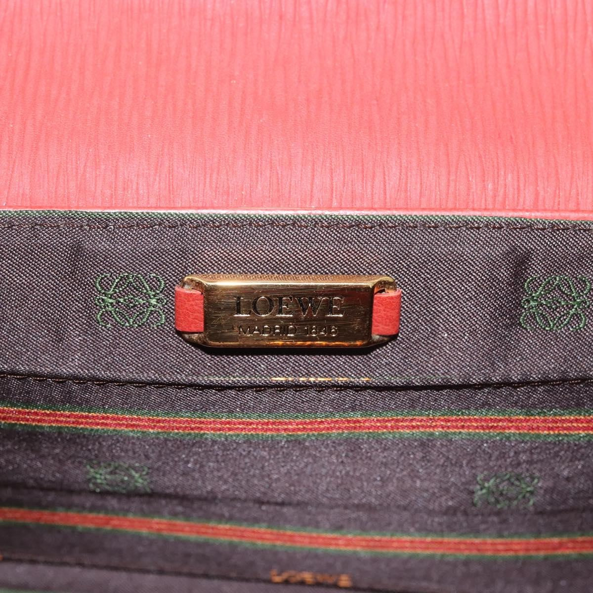 Loewe Vintage Velazquez Top Handle Bag Leather, RED, LEATHER, Handbag