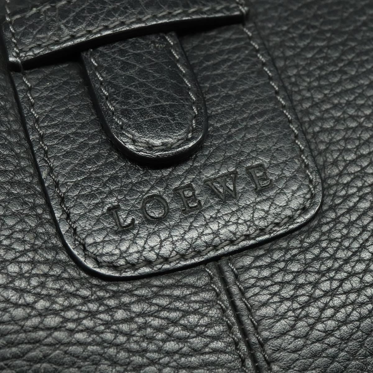 Loewe Vintage Shoulder Bag Leather, BLACK, LEATHER, Shoulder bag