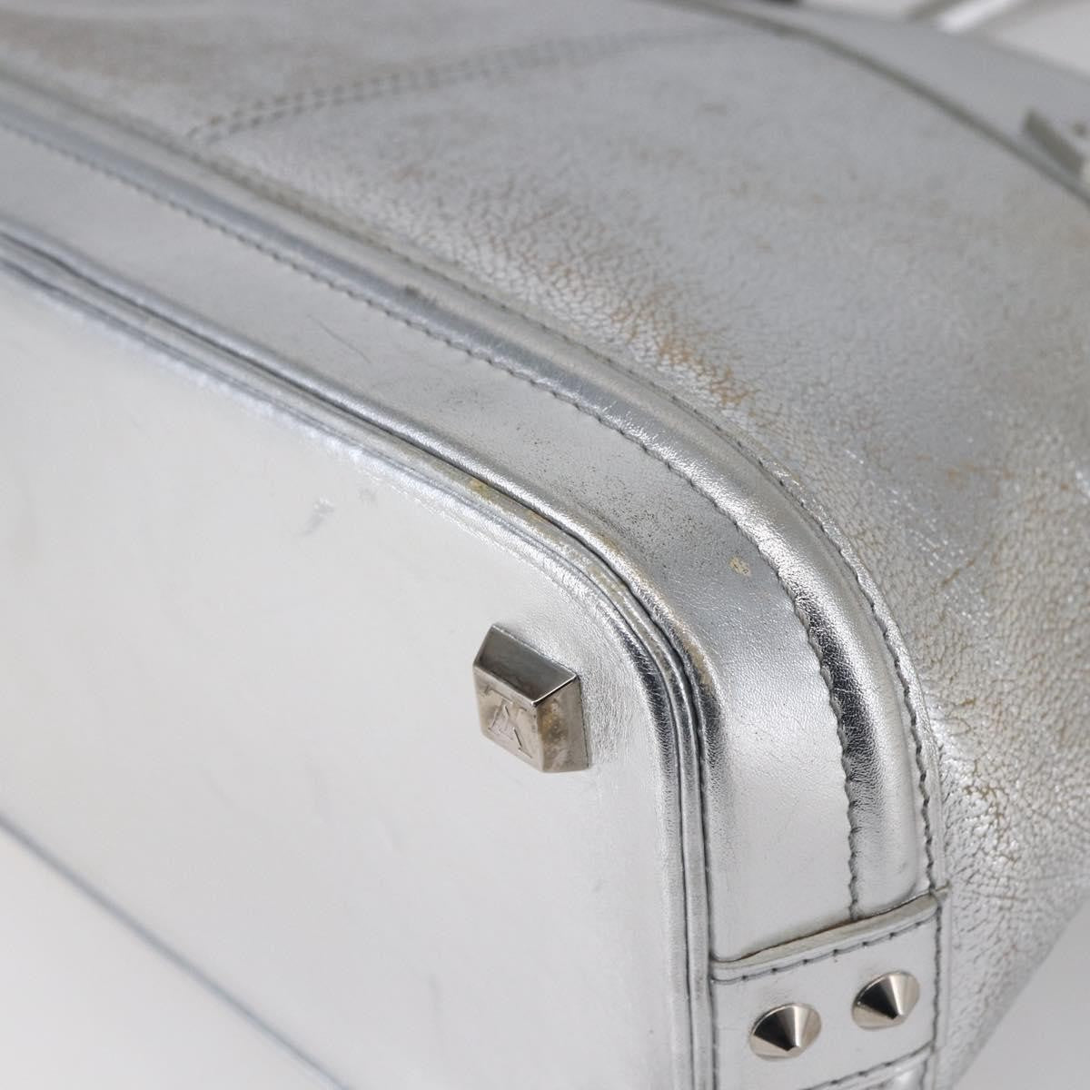 Louis Vuitton Suhali Lockit Handbag Leather, SILVER, LEATHER, Handbag