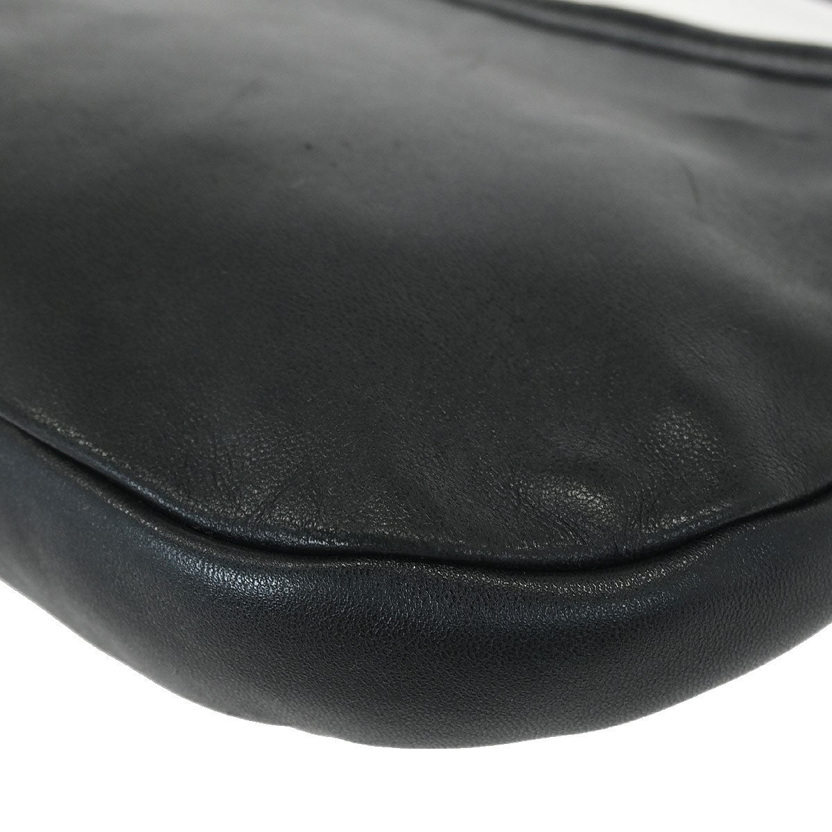 Salvatore Ferragamo Vara Bow Hobo Leather, BLACK, LEATHER, Handbag