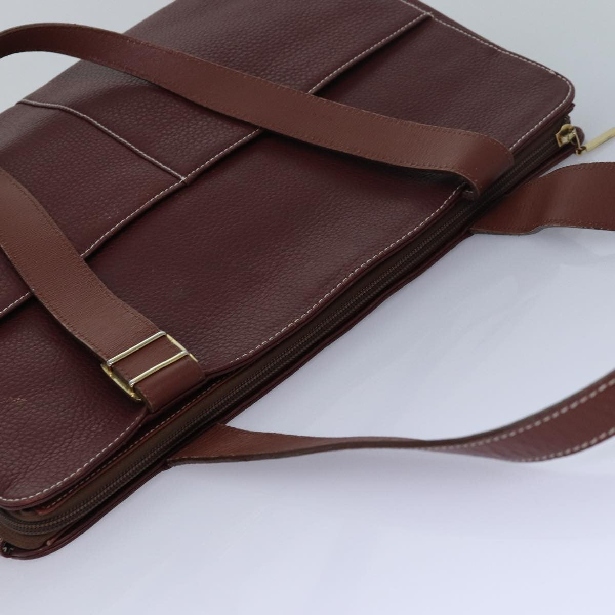 Burberry Handle Tote Leather, BROWN, LEATHER, Tote bag