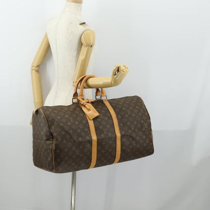 Louis Vuitton Keepall Bag Monogram Canvas, BROWN, CANVAS, Travel bag