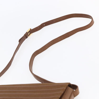Loewe Flap Messenger Bag Leather, BROWN, LEATHER, Shoulder bag