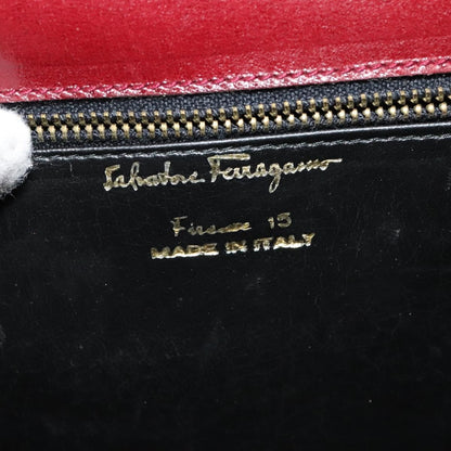 Salvatore Ferragamo Flap Shoulder Bag Suede, BURGUNDY, SUEDE, Shoulder bag