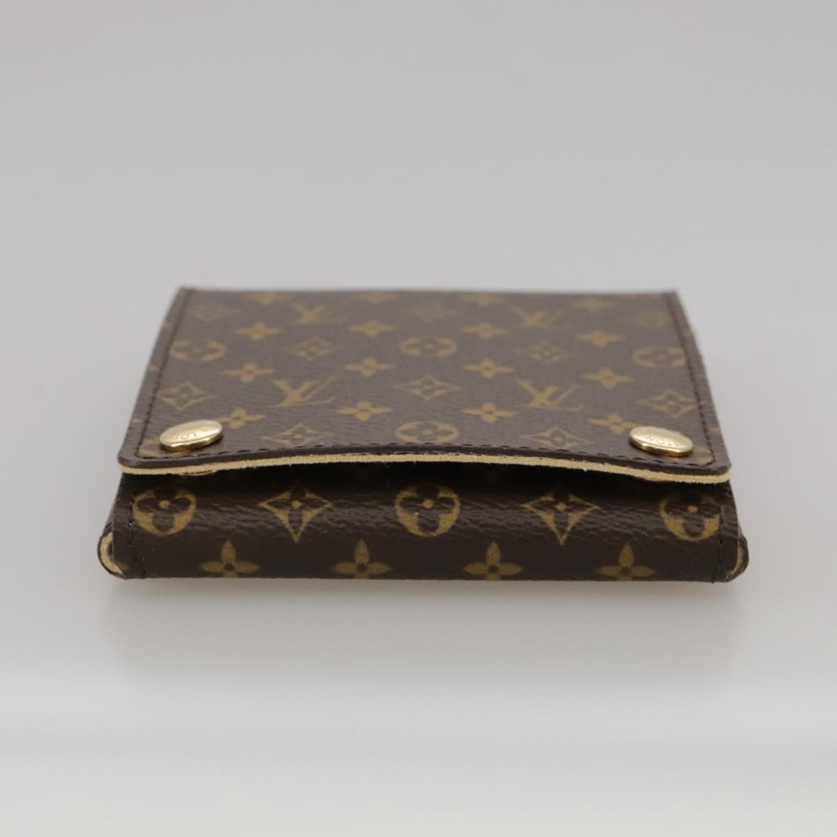 Louis Vuitton CASE JEWELRY BOX Canvas, BROWN, CANVAS, Wallets