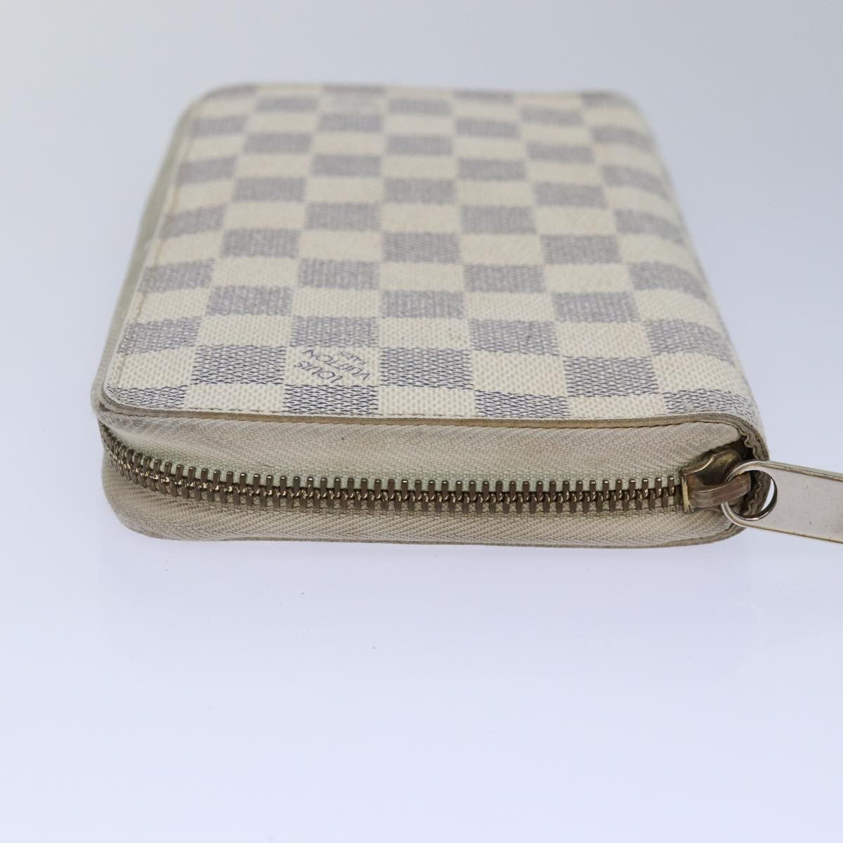 Louis Vuitton Zippy Organizer Damier, WHITE, CANVAS, Wallets