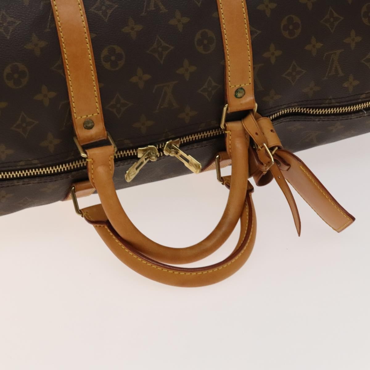 Louis Vuitton Keepall Bag Monogram Canvas, BROWN, CANVAS, Travel bag