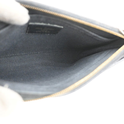 Louis Vuitton Pallas Clutch Monogram Canvas with Leather, BROWN, CANVAS, Clutche & pouche
