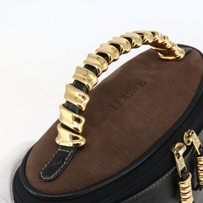Loewe Vintage Velazquez Top Handle Bag Leather, BLACK, LEATHER, Handbag