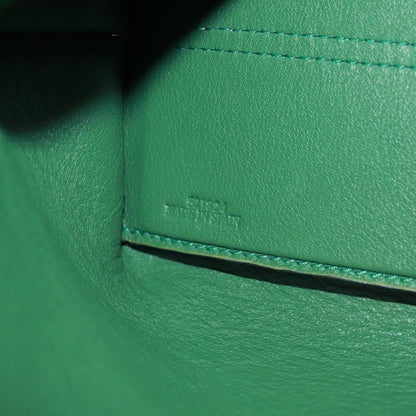 Loewe Avenue Crossbody Leather, GREEN, LEATHER, Shoulder bag
