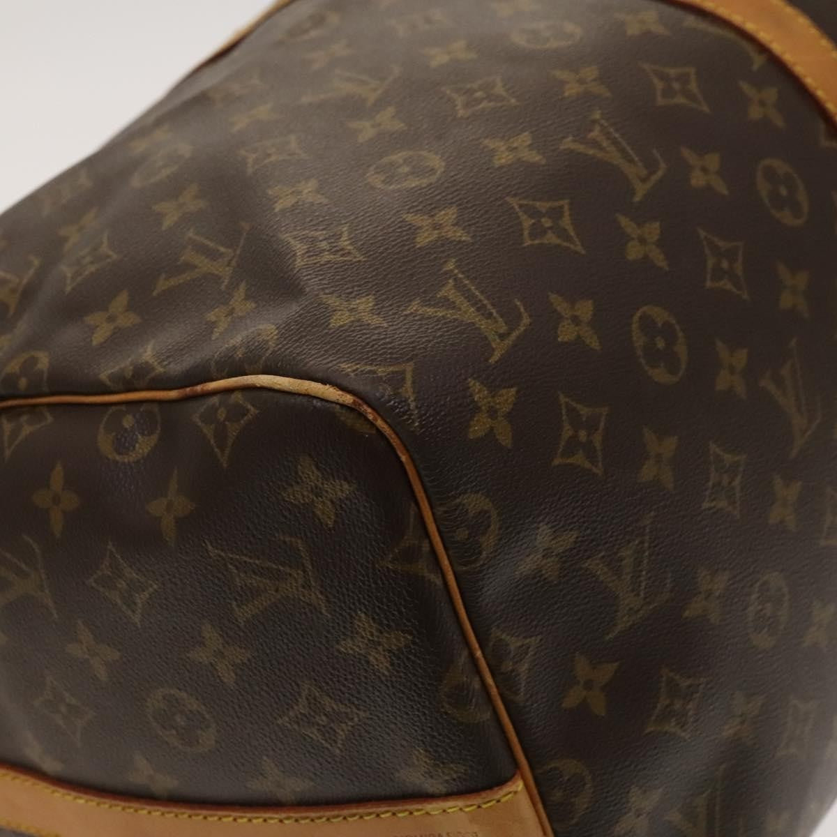 Louis Vuitton Keepall Bandouliere Bag Monogram Canvas, BROWN, CANVAS, Travel bag