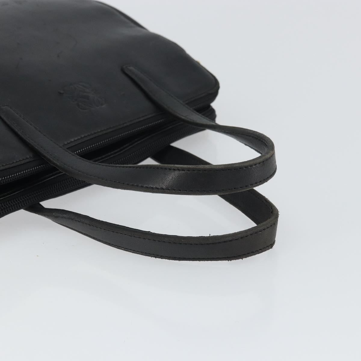 Loewe Vintage Handbag Leather, BLACK, LEATHER, Handbag
