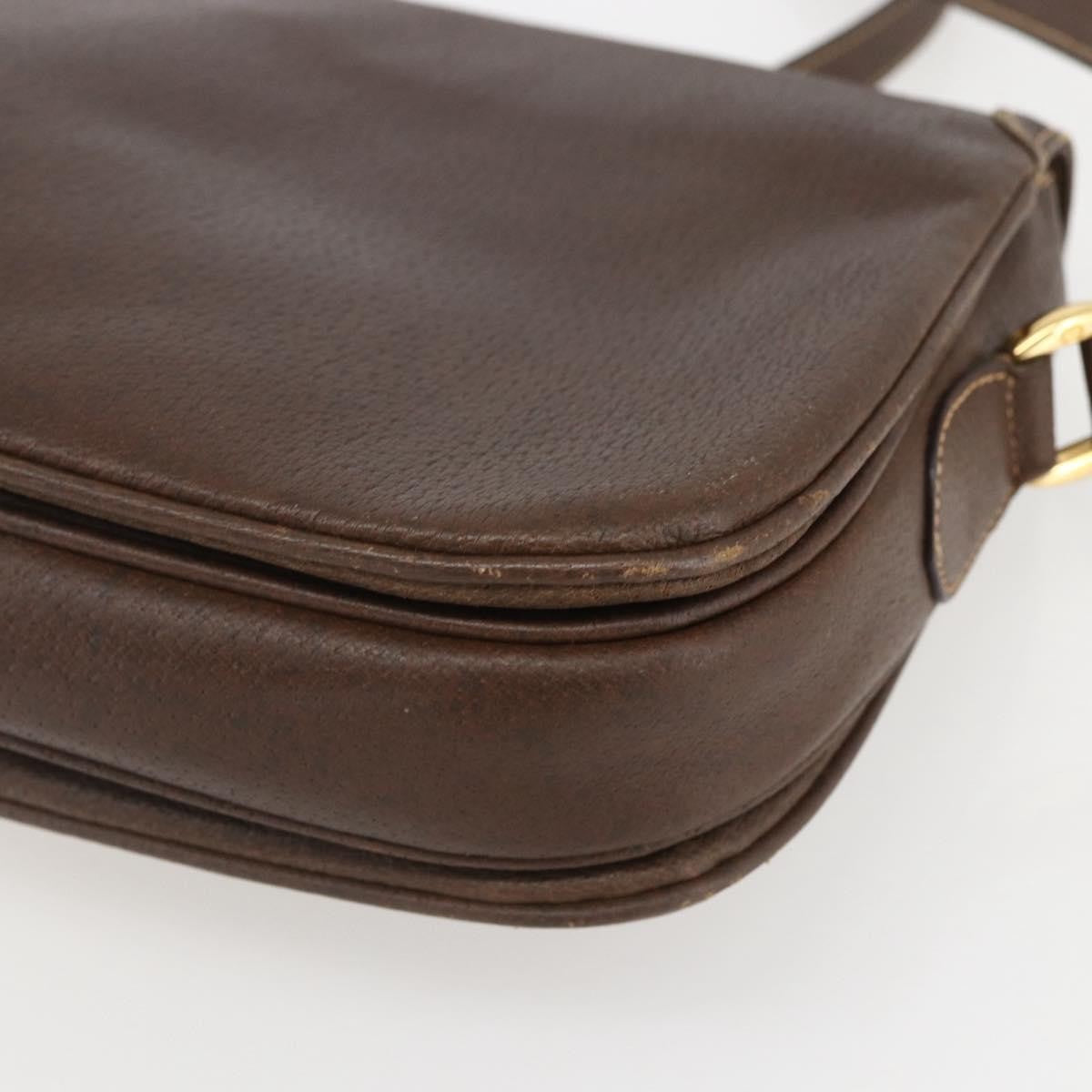 Gucci Vintage Shoulder Bag Leather, BROWN, LEATHER, Shoulder bag