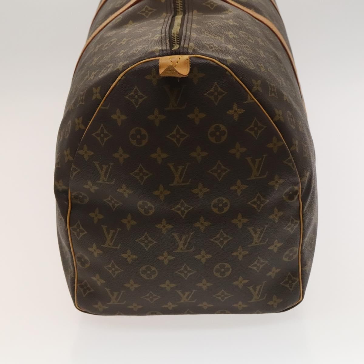 Louis Vuitton Keepall Bag Monogram Canvas, BROWN, CANVAS, Travel bag
