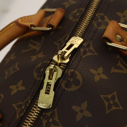 Louis Vuitton Keepall Bandouliere Bag Monogram Canvas, BROWN, CANVAS, Travel bag
