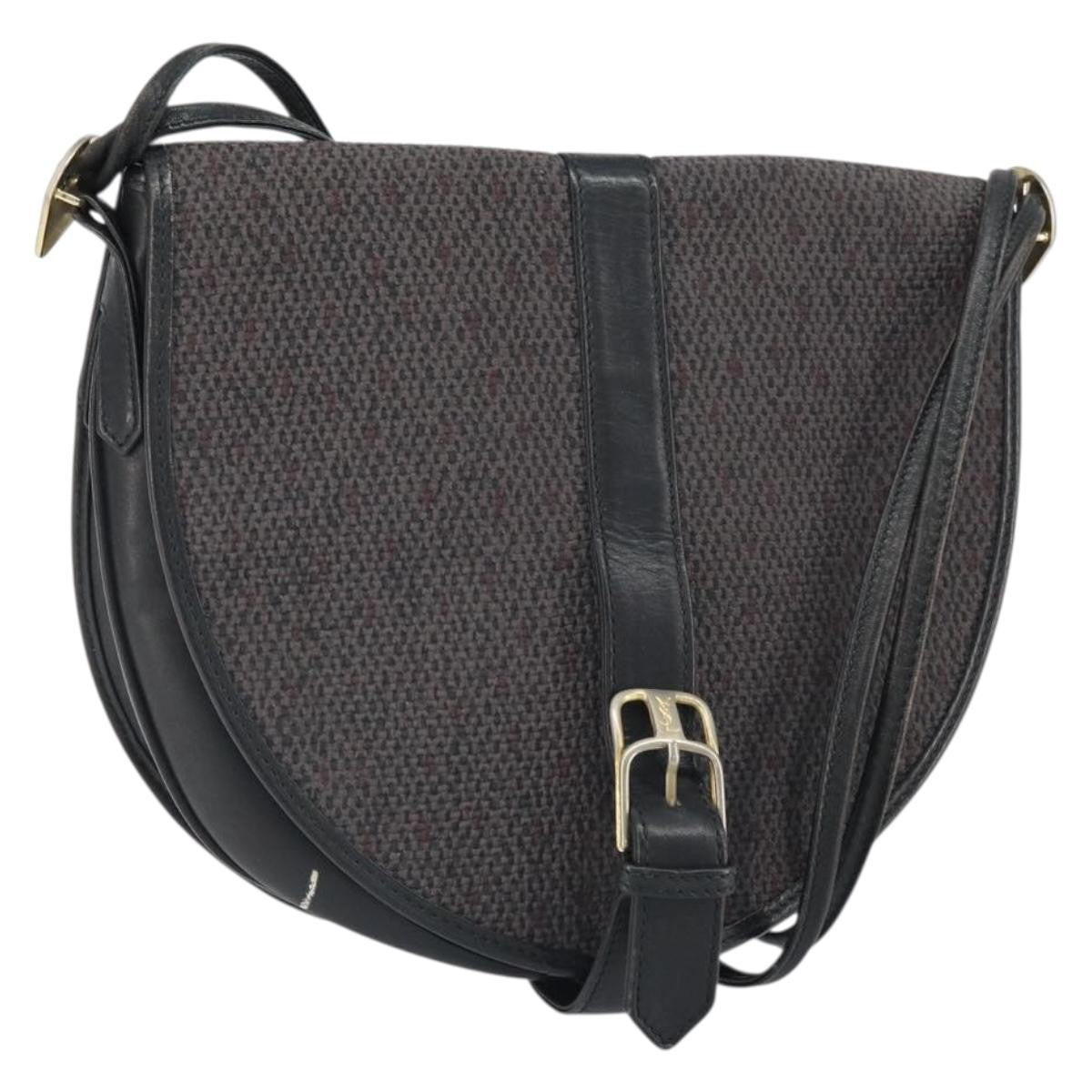 Saint Laurent Vintage Shoulder Bag Canvas, GRAY, CANVAS, Shoulder bag