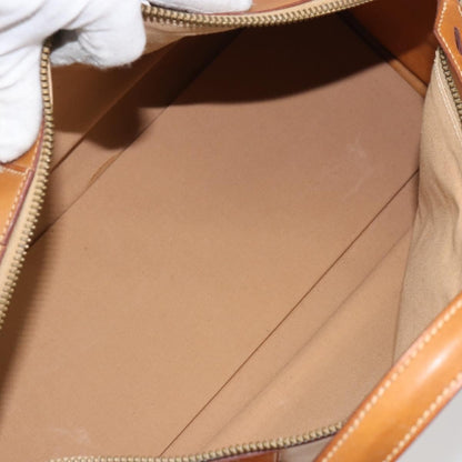 Hermes Vintage Convertible Boston Bag Leather, BROWN, LEATHER, Travel bag