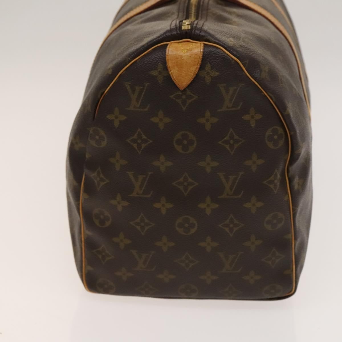 Louis Vuitton Keepall Bag Monogram Canvas, BROWN, CANVAS, Travel bag