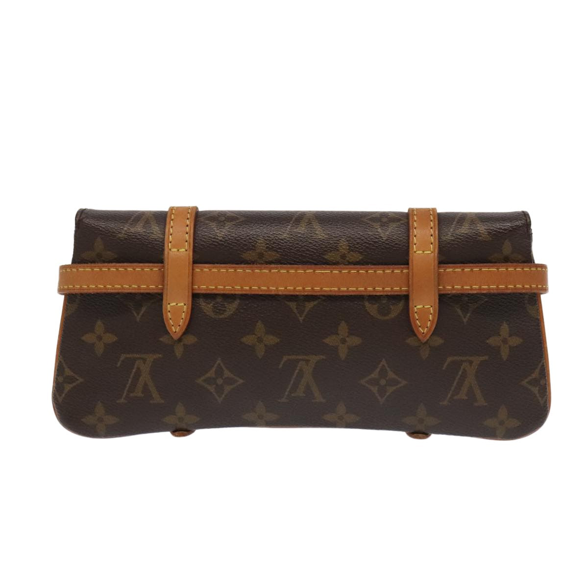 Louis Vuitton Pochette Marrell Monogram Canvas, BROWN, CANVAS, Clutche & pouche