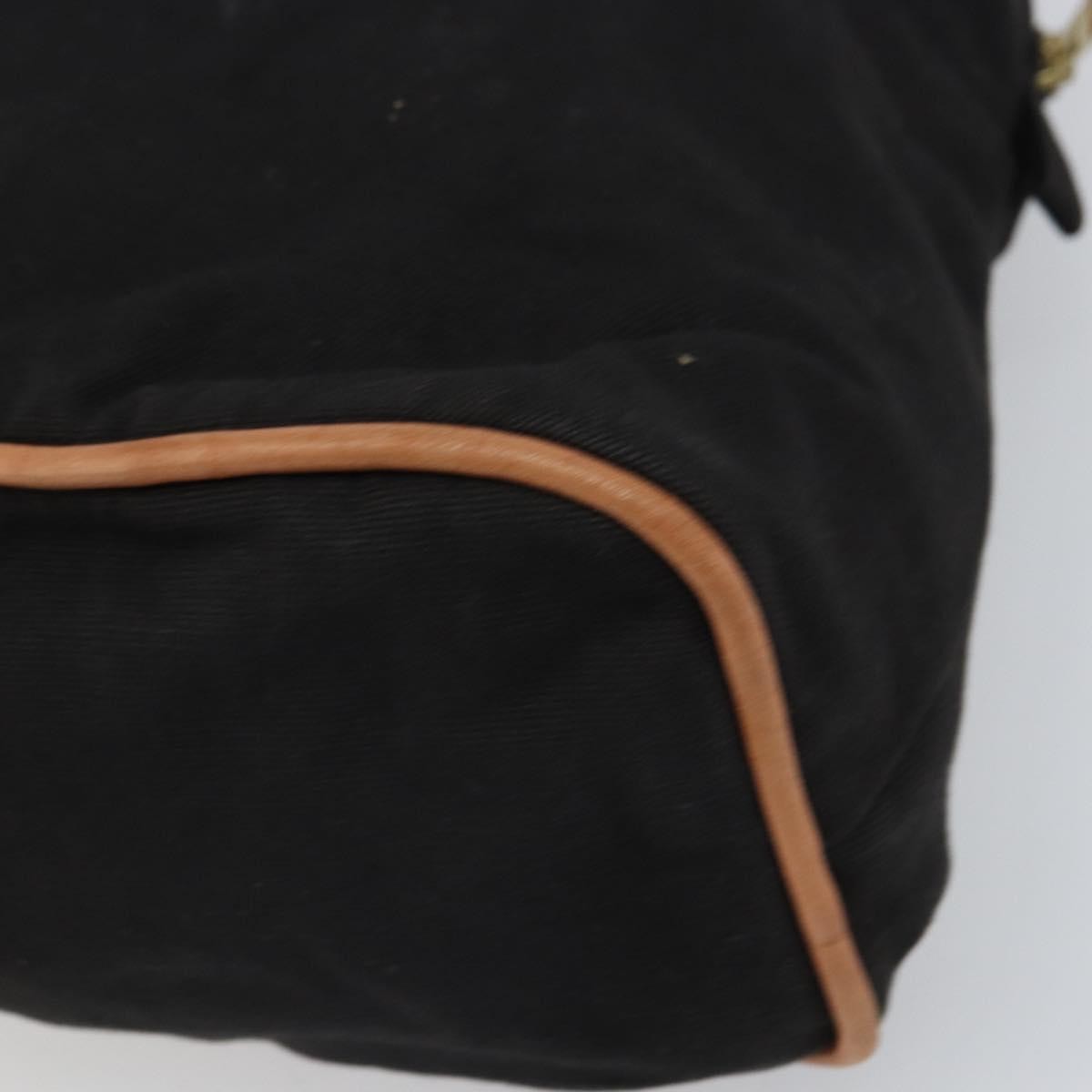 Hermes Bolide Pouch Canvas, BLACK, CANVAS, Clutche & pouche