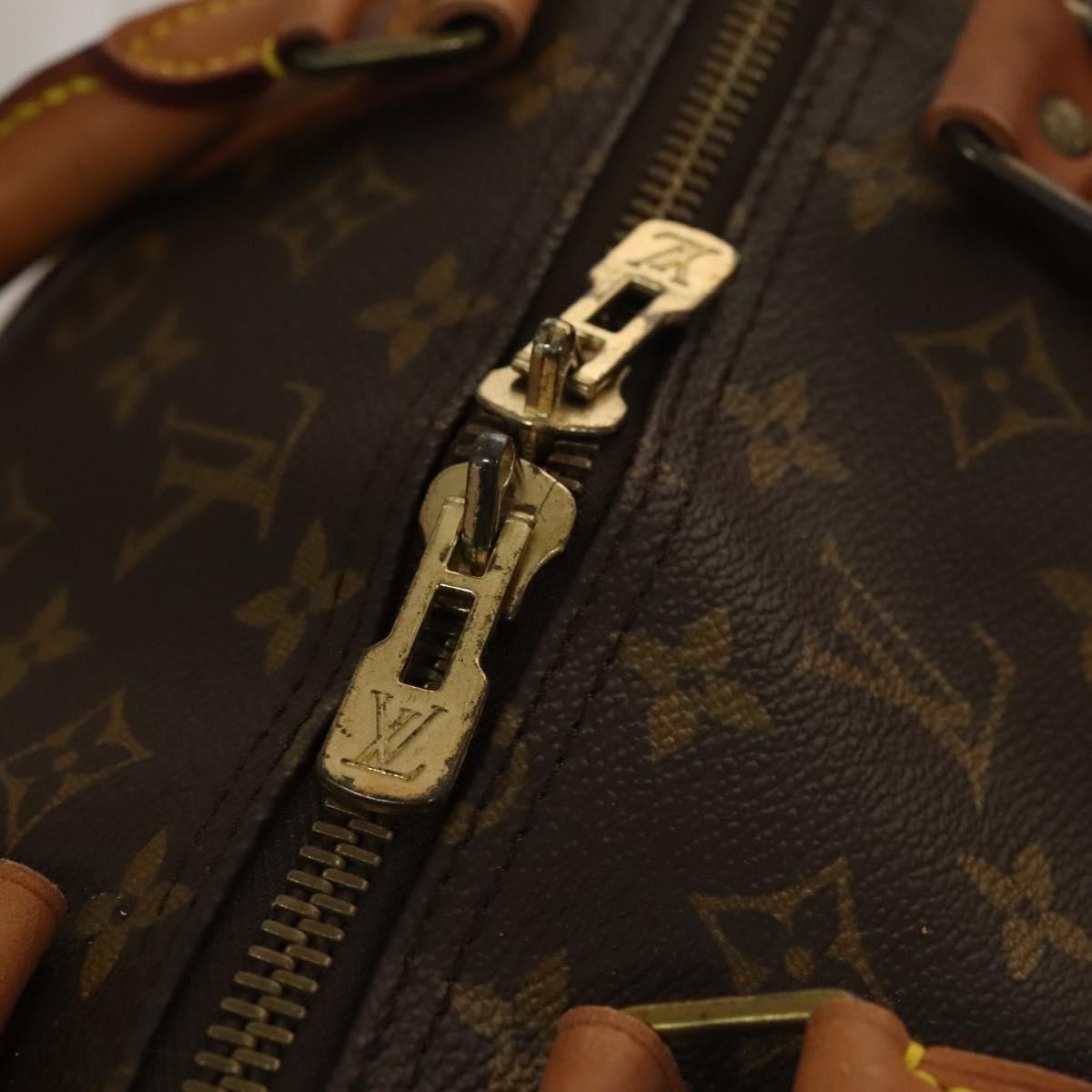 Louis Vuitton Keepall Bandouliere Bag Monogram Canvas, BROWN, CANVAS, Travel bag