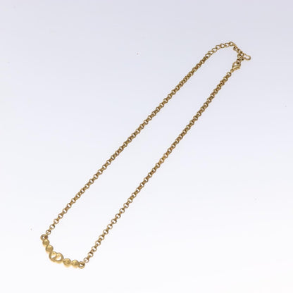 Christian Dior CD Pendant Necklace Metal, GOLD, METAL, Necklace