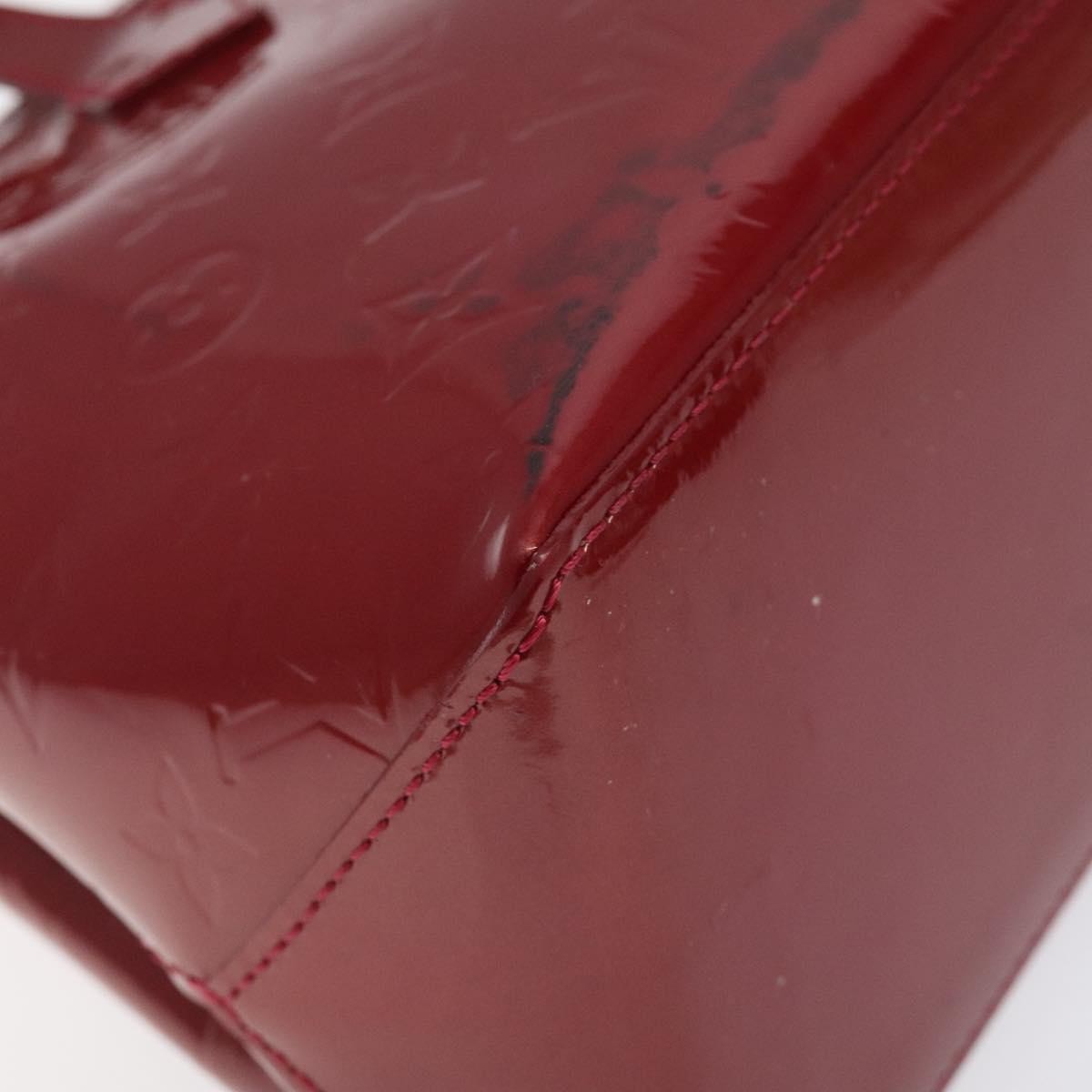 Louis Vuitton Wilshire Handbag Monogram Vernis, RED, PATENT_LEATHER, Handbag