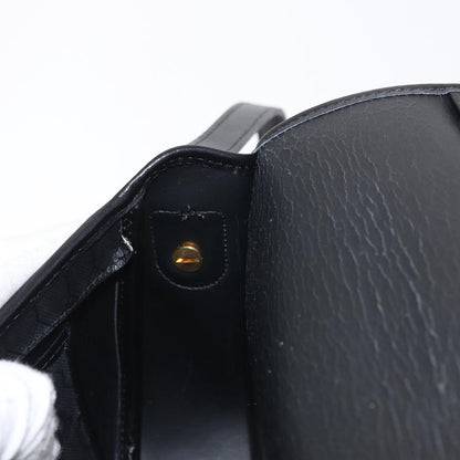 Christian Dior Vintage Honeycomb Flap Crossbody Bag Coated Canvas, BLACK, CANVAS, Shoulder bag