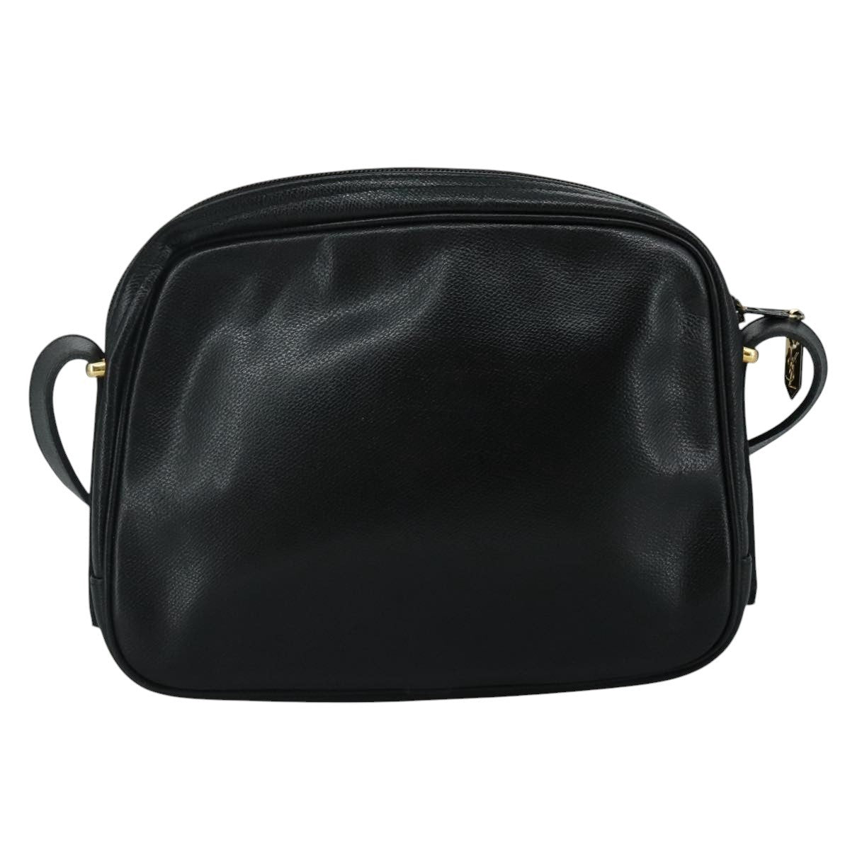 Saint Laurent Vintage Shoulder Bag Leather, BLACK, LEATHER, Shoulder bag
