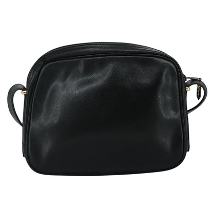 Saint Laurent Vintage Shoulder Bag Leather, BLACK, LEATHER, Shoulder bag