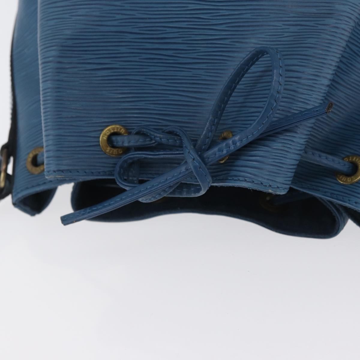 Louis Vuitton Petit Noe Handbag Epi Leather, Blue, Leather, Shoulder Bag