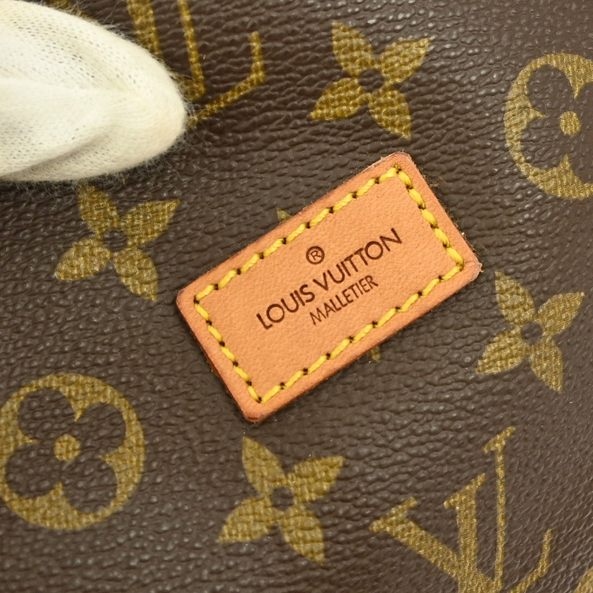 Louis Vuitton Saumur Handbag Monogram Canvas, BROWN, CANVAS, Shoulder bag
