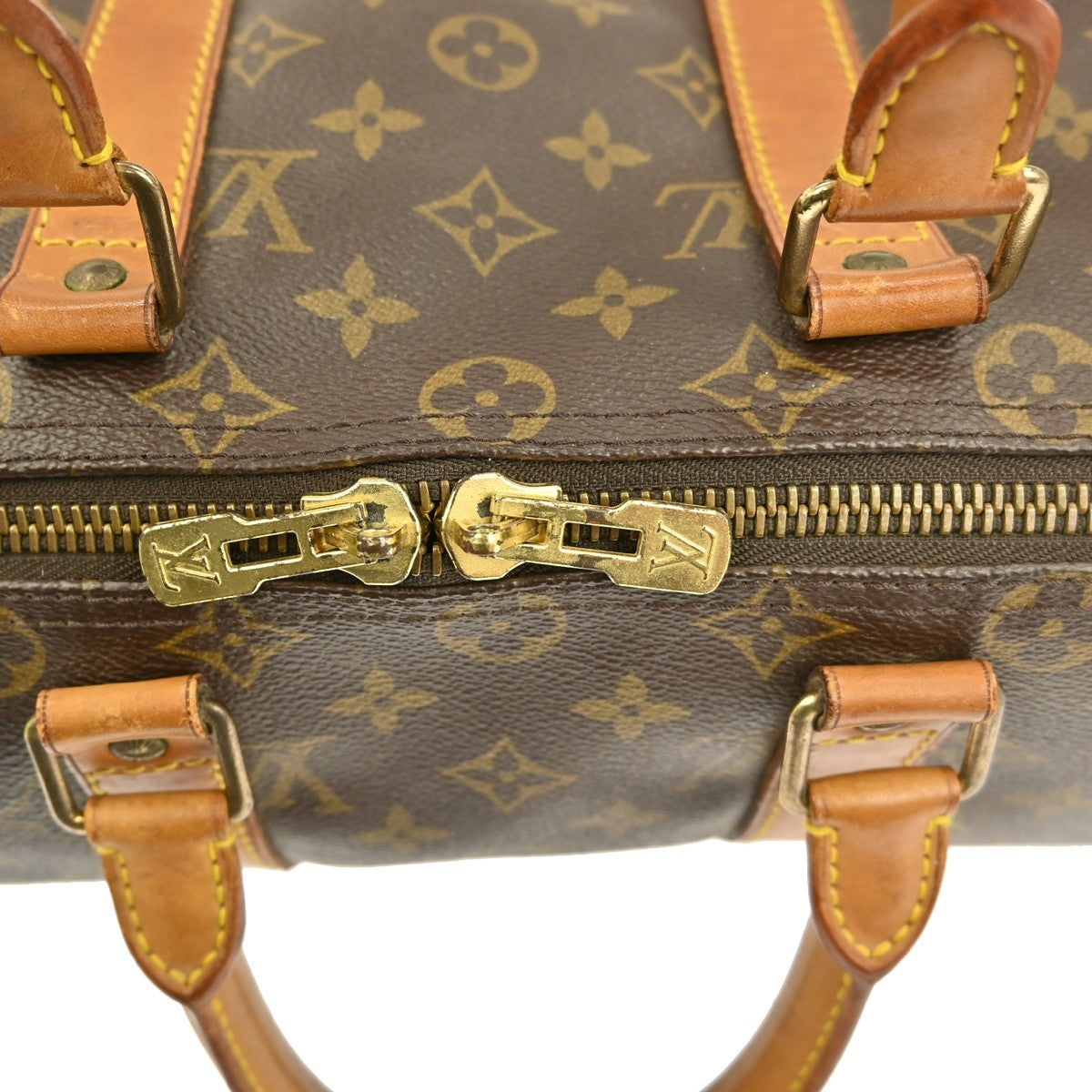 Louis Vuitton Keepall Bag Monogram Canvas, BROWN, CANVAS, Travel bag